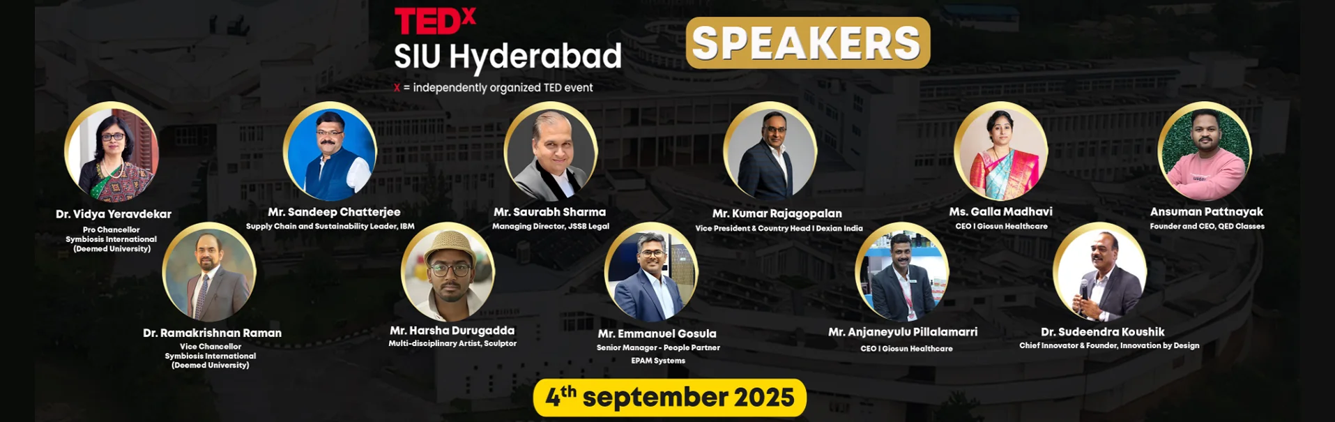 TEDx Speakers Banner